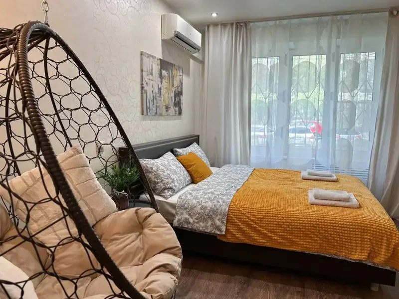 Апартаменты с 2 комнатами с балконом в квартире «Top Rooms у метро Текстильщики, Люблинская дом 5к3»