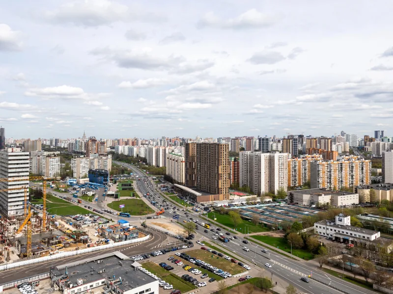 Фасад / вход «Видовая дизайнерская евродвушка у метро Озерная высокий этаж»