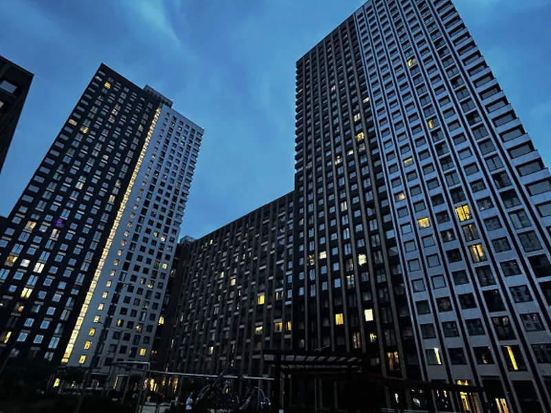 Фасад / вход «в Москве с Красивым Видом на Окской 7А»