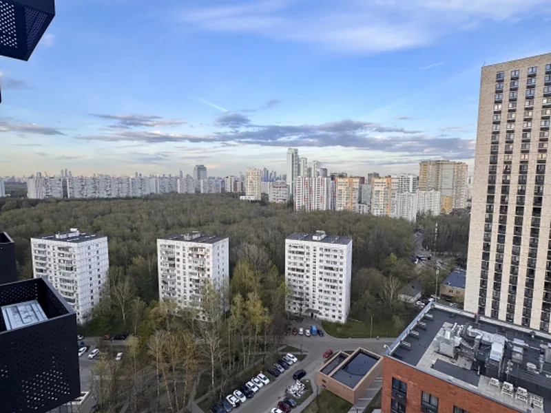 Фасад / вход «Видовая у Метро Молодёжная Панорама Москва Сити Бесконтактное Заселение 24/7»
