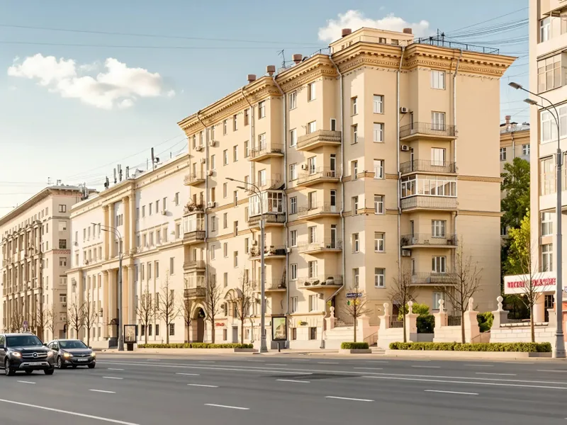 Фасад / вход «Гостевая Студия 4 в центре Москвы в 3 минутах от метро Курская»