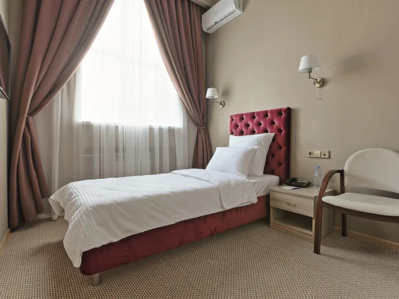 Одноместный номер Эконом-класса в отеле «Fortis Hotel Dubrovka»