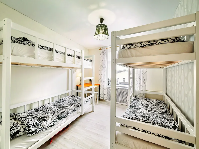 Кровать в общем номере в отеле «Homstel Taganskaya B&B Mini-Hotel»